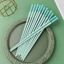 Axyaa Non-Slip Chopsticks Set - 5 Pairs for Sushi and Healthy Eating