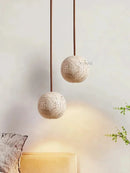 Axyaa Yellow Travertine Chandelier: Nordic Restaurant Home Decor Pendant Light
