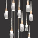 Axyaa Crystal Chandelier Stair Pendant Lamp Living Room Pendant Lights Interior Lighting