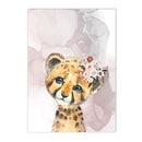 Axyaa Jungle Animals Nursery Posters Set - Kids Room Wall Art Canvas Painting
