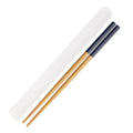 Axyaa Bamboo Chopsticks Set Japanese Style Blue Wood, Anti-skid, Portable