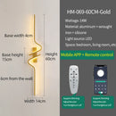 Axyaa Golden LED Wall Lamp for Living Room Bedroom Home Decor