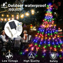Axyaa Solar Star String Lights 350LED 8 Modes Yard Festival Decor
