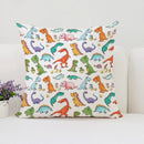 Axyaa Dinosaur Paradise Pillow Cover - Children's Room Decor - Exquisite Kids Gift