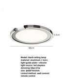 Axyaa Large Smart LED Ceiling Lamp Ultra-thin Modern Design Brightness Dimmable