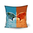 Axyaa Animal Print Cushion Cover - Stylish Polyester Throw Pillow for Home Decor