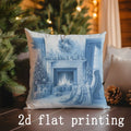 Axyaa Christmas Decorative Pillow Covers for Sofa, Bedroom, Car - Rectangular Cushion Cover