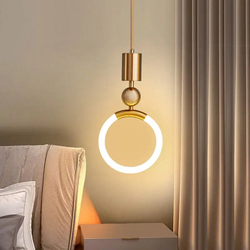 Axyaa Nordic Pendant Light: Postmodern Luxury for Restaurant, Bedroom, and Staircase.
