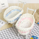 Axyaa Hand-Woven Small Cart: Creative Storage Basket for Home, Wedding & Gifts