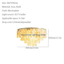 Axyaa Shell Pendant Chandelier: Modern, Cozy Lighting for Home, Hotel, and Shop