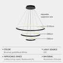 Axyaa Circular LED Pendant Light for Dining Room & Living Room