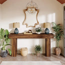 Axyaa Farmhouse 63" Wooden Console Table for Entrance, Hallway & Living Room