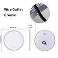 Axyaa LED Round Bathroom Mirror with Smart Anti-fog & RGB Backlit Colors