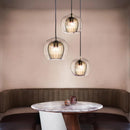 Axyaa Glass Ball Pendant Lamp for Restaurant, Bar, Bedroom - LED Hanging Light