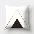 Axyaa Geometric Print Polyester Sofa Cushion Covers Home Decor Pillowcase