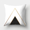 Axyaa Geometric Print Polyester Sofa Cushion Covers Home Decor Pillowcase