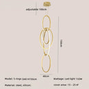 Axyaa Gold Steel LED Pendant Light for Home Decor & Stairs