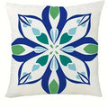 Floral Pattern Throw Pillow Covers by Axyaa for Sofa, Bedroom, Car
