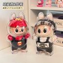 Axyaa Labubu Plush Dolls Display Protective Cover: Portable Transparent Organizer Box