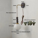 Axyaa White Glass Globe LED Wall Light Fixture - Nordic Modern Design