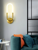 Axyaa Minimalist U-shaped Wall Lamp for Study Living Room Bedroom Background