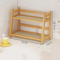 Bamboo Kitchen Spice Caddy Organizer by Axyaa