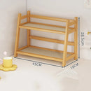 Bamboo Kitchen Spice Caddy Organizer by Axyaa