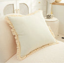 Nordic Sunflower Cotton Linen Pillowcase by Axyaa - Soft Cushion Cover for Home Sofa