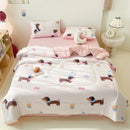 Axyaa Summer Cool Quilt Set: Breathable Thin Quilt Core Kit - Four Seasons