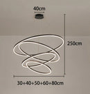 Axyaa Living Room LED Chandeliers Ceiling Lamp Hanging Lights