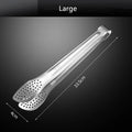 Axyaa Stainless Steel Non-Slip Food Tongs, BBQ Cooking Clip Kitchen Accessories