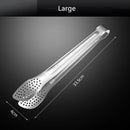 Axyaa Stainless Steel Non-Slip Food Tongs, BBQ Cooking Clip Kitchen Accessories