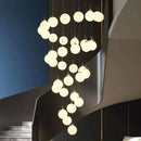 Axyaa Modern Duplex Staircase Pendant Light - Villa Magic Bean Style
