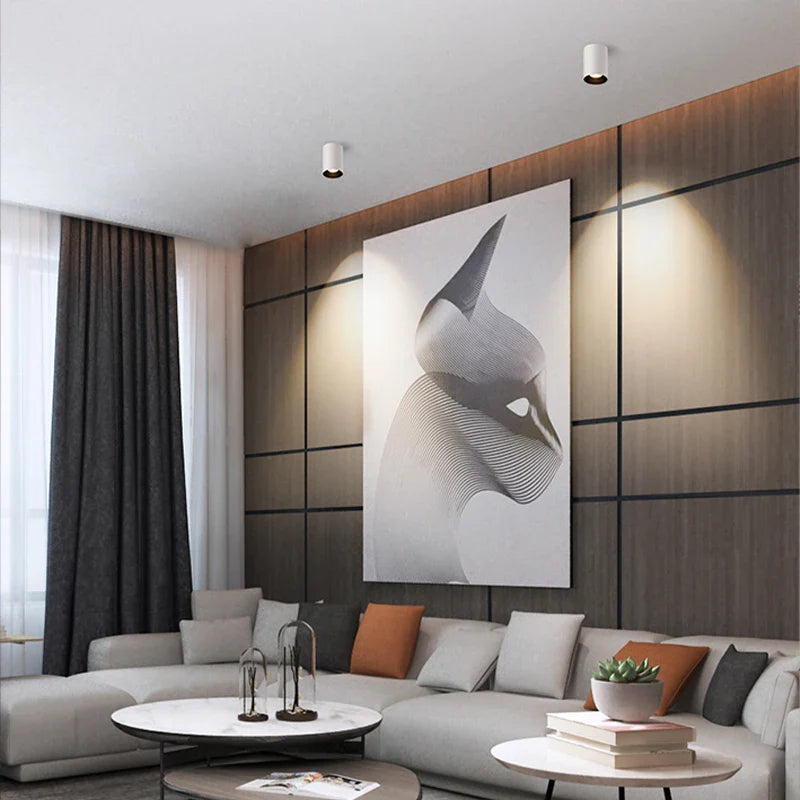 Axyaa 7W Matte Aluminum Ceiling Downlight for Bedroom and Corridor