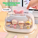 Axyaa Kawaii Tissue Box Holder Display Box Organizer Dolls Desktop Ornament