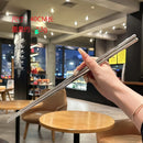 Axyaa Stainless Steel Hot Pot Chopsticks, 45cm Long, High-Temperature Resistant