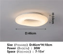 Axyaa Nordic White LED Chandelier: Round Italian Designer Pendant Light for Home Decor