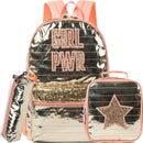 Axyaa Girls School Backpack Set: Backpack, Lunch Box, Pencil Case - Ages 8-10