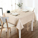 Axyaa Waterproof Vinyl Tablecloth 60x84 Inch for Kitchen Dining Room