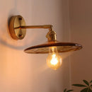 Axyaa Glass Copper LED Wall Lights for Home Decoration Restaurant Living Room