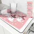 Axyaa Halloween Ghost Draining Mat - Quick Dry Kitchen & Bathroom Drain Pad