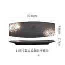 Axyaa Ceramic Sushi Plate Set - Stylish Tableware for Sashimi, Dim Sum, and Barbecue