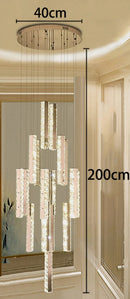 Axyaa Crystal Chandeliers Indoor LED Ceiling Light for Living Room