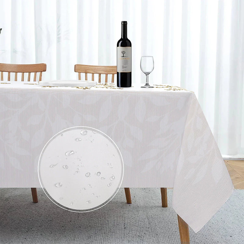 Axyaa Flowers Mandala Vine Waterproof Printed Tablecloth
