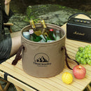 Axyaa Foldable Outdoor Bucket: Portable, Waterproof, Durable, Large Capacity for Camping/Fishing