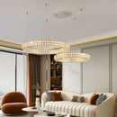 Axyaa Modern Crystal Chandelier LED Ceiling Pendant Lights