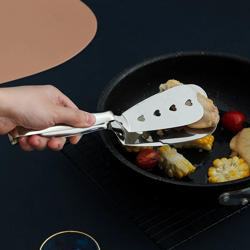Axyaa Stainless Steel Food Tongs BBQ Tools Kitchen Accessories