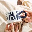Axyaa Hand-painted Ceramic Mug 400ML Large Capacity Drinking Cup