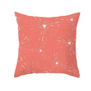 Axyaa Starfish Stripe Print Cushion Cover | Pink Coral Orange Home Decor Pillow Cover
