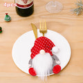 Axyaa Rudolph Christmas Cutlery Holder Set - Festive Tableware Decor